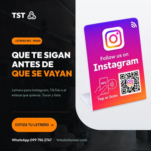 PLACA INSTAGRAM NFC